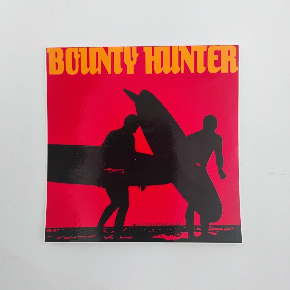 Bounty Hunter Clothing Vintage 1990s Sticker Surfer Silhouettes Surf Life Skate
